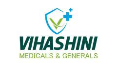 VIHASHINI MEDICALS & GENERALS Logo - Leekar Designs Client